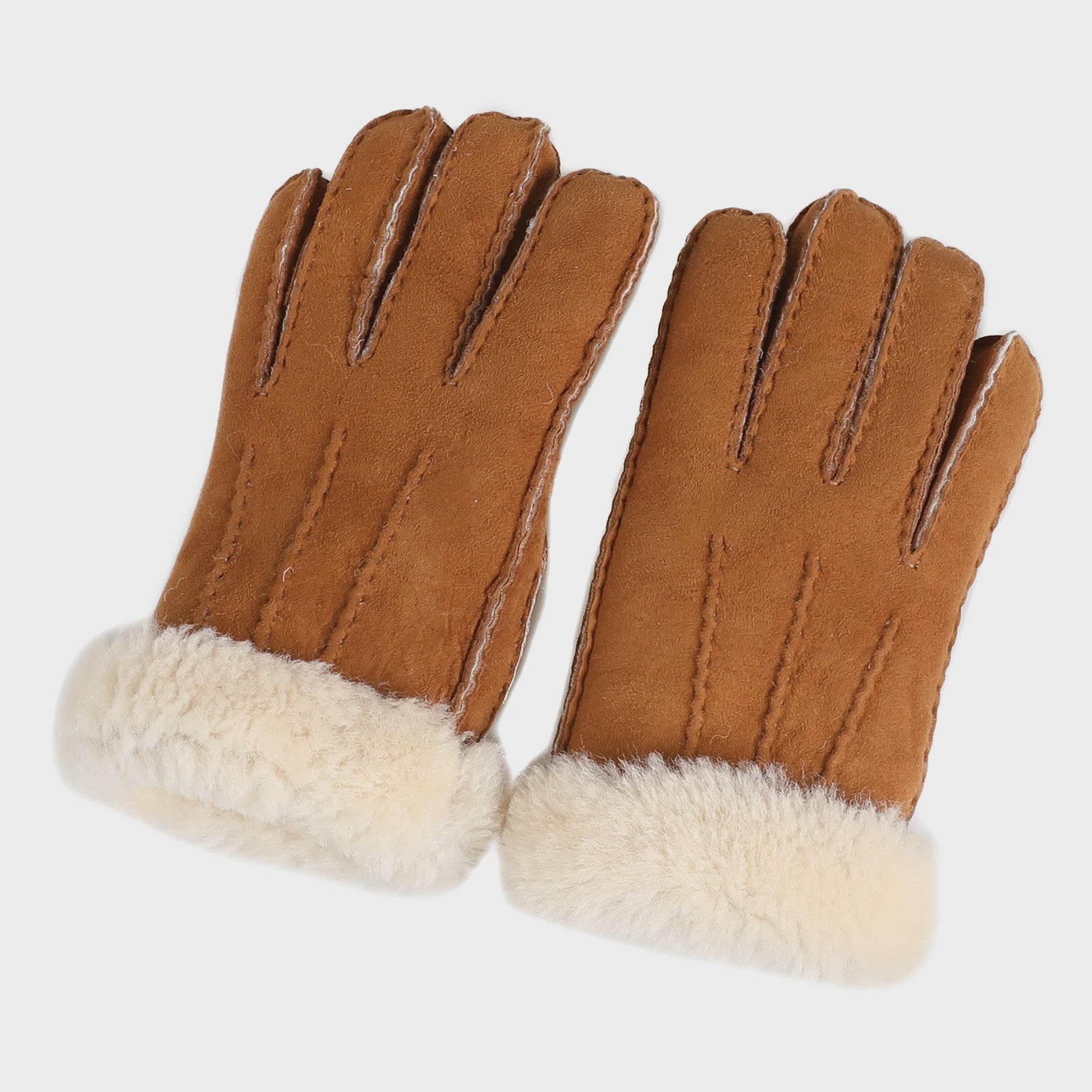 Luxe Unisex Lammy Voering Leren Handschoenen - Handgemaakt & Warm
