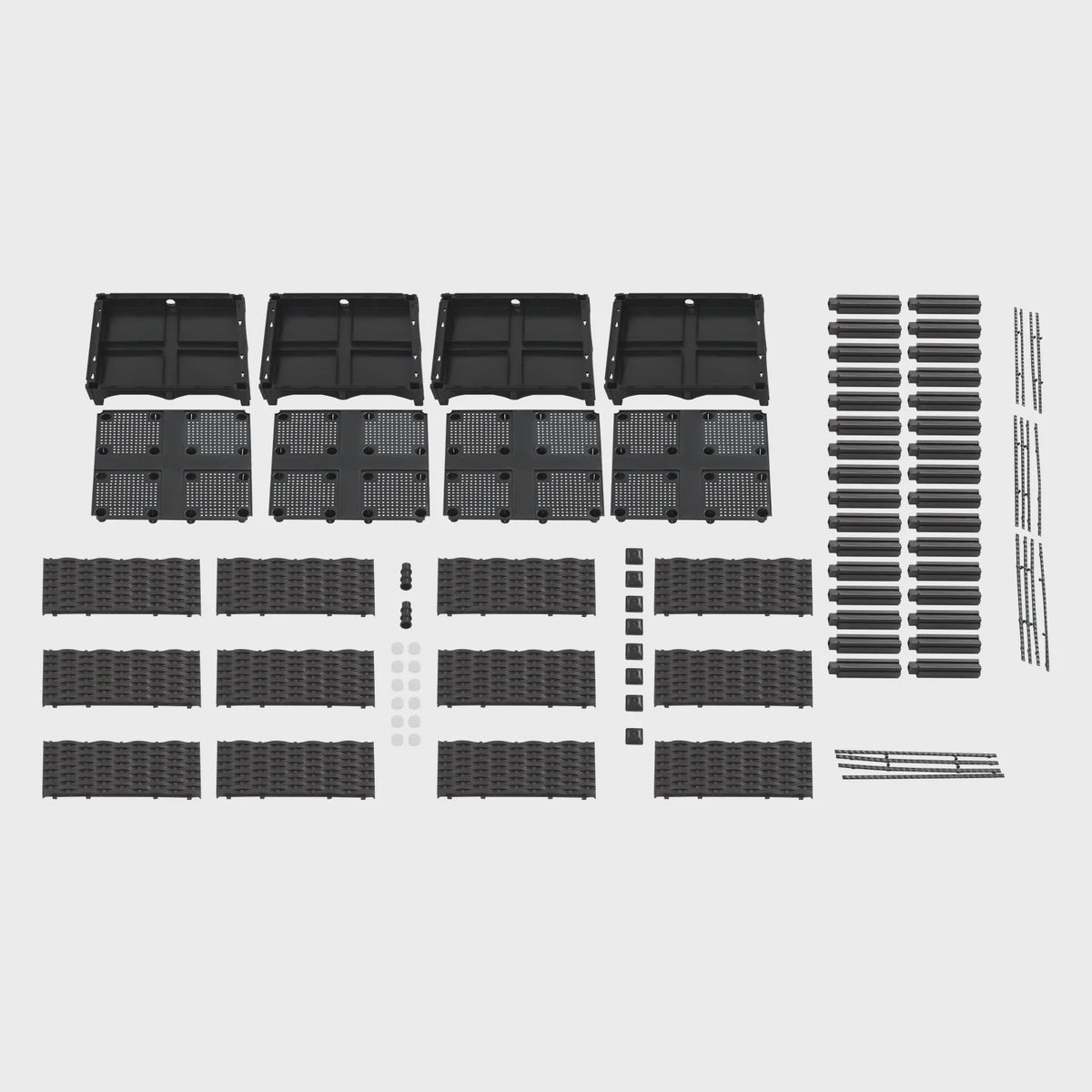 Verhoogd Plantenbed Dubbellaags in Rotan Look - Verticaal Tuinieren voor Balkon & Tuin