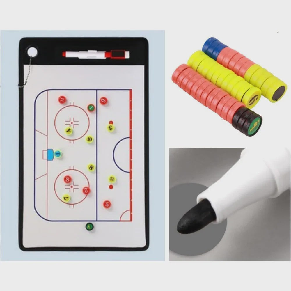 Magnetisch IJshockey Tactiekbord - Complete Coach Set voor Training & Wedstrijd