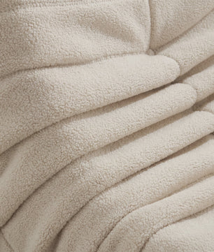 Sherpa Fleece Beanbag Fauteuil - Comfortabele Lounge Stoel voor Woonkamer & Slaapkamer