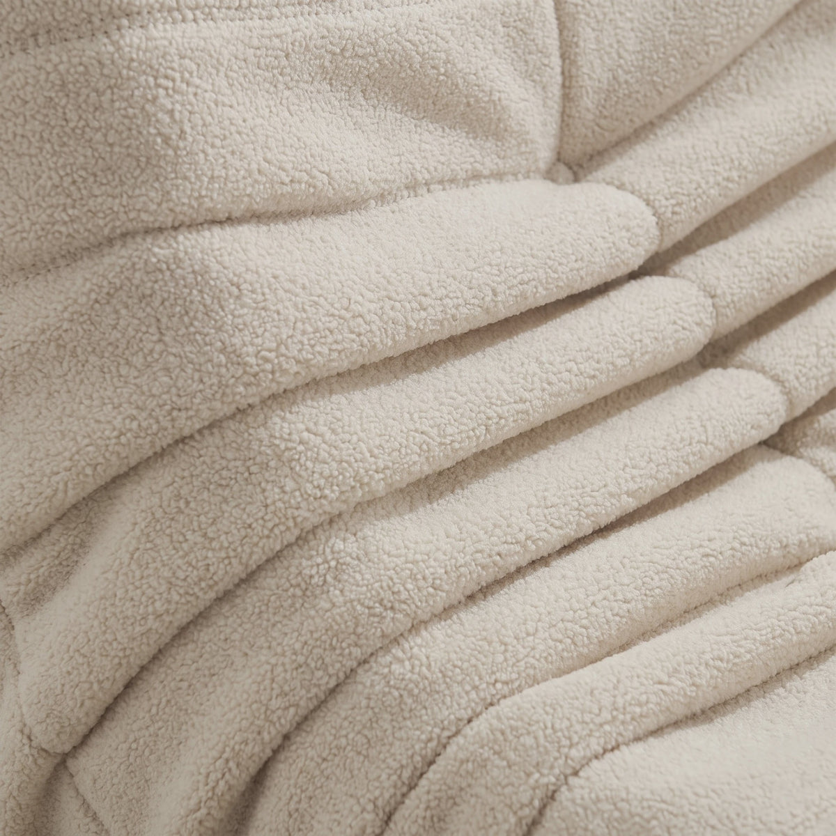 Sherpa Fleece Beanbag Fauteuil - Comfortabele Lounge Stoel voor Woonkamer & Slaapkamer