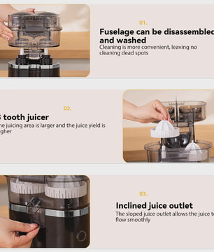 Compacte Dubbele Citruspers & Blender - 200W - Snel Gezond Sap
