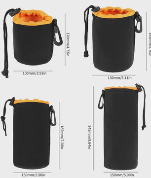 Waterdichte Neopreen Cameralens Pouch - Zachte Beschermhoes voor Digitale SLR Camera's