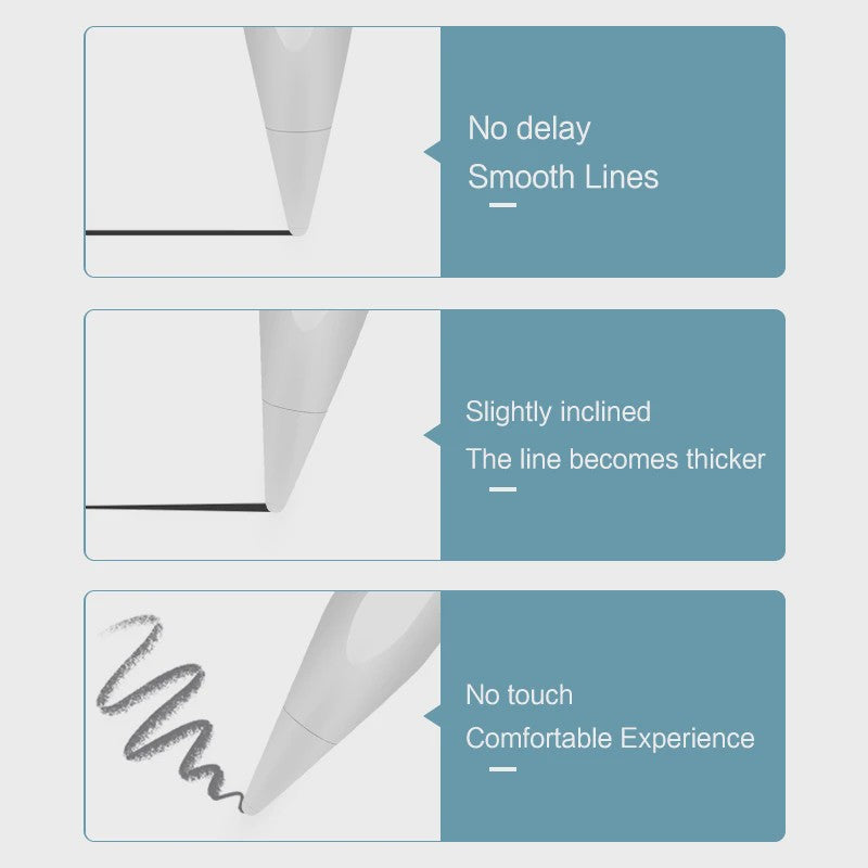 Stylus Pen voor iPad met Kantelfunctie en Palm Rejection - Compatibel met A16 Pro, Mini 6/7, Air 4/5, iPad 7-11 Gen