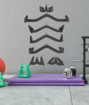 7-delige Set Trainingsstangen voor Krachttraining - Heavy Duty 300kg Belastbaar