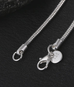 Zilveren Slangenhalsketting 925 Sterling Zilver - 45-60cm, 1-3mm Dik - Voor Heren & Dames - Perfect voor Hangers
