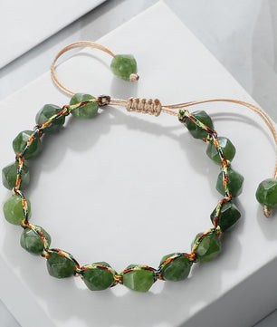 Unieke Kralen Armband - Natuurlijke Tijgeroog, Amethist & Rozenkwarts - Verstelbaar