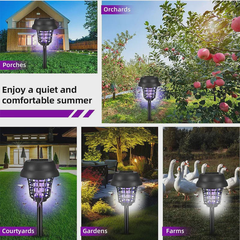 Solar Muggenvanger & Tuinlamp - Waterdicht, Automatisch & Decoratief