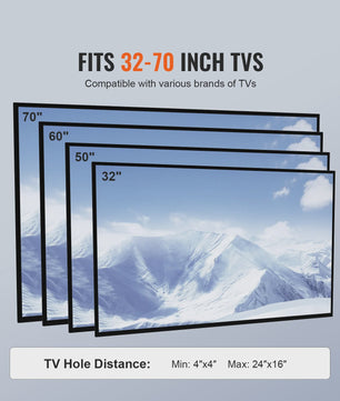 Mobiele TV Standaard met Wielen - In Hoogte Verstelbaar & Dubbele Plank