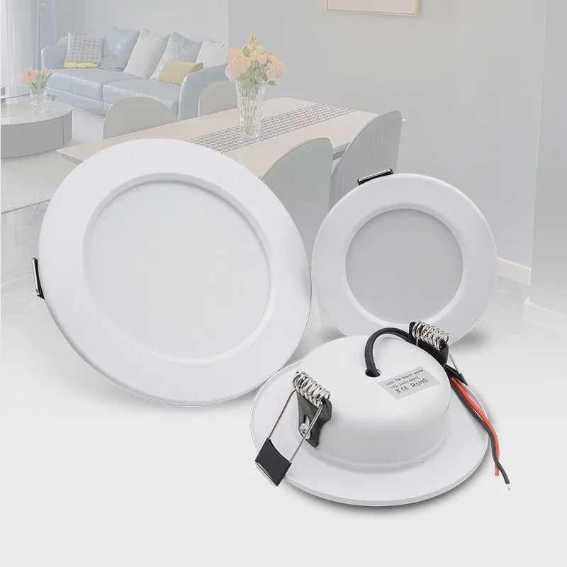 Set van 10 LED Downlighters Wit 5W-18W Rond Plafondlamp DC 12V/24V AC 110V/220V