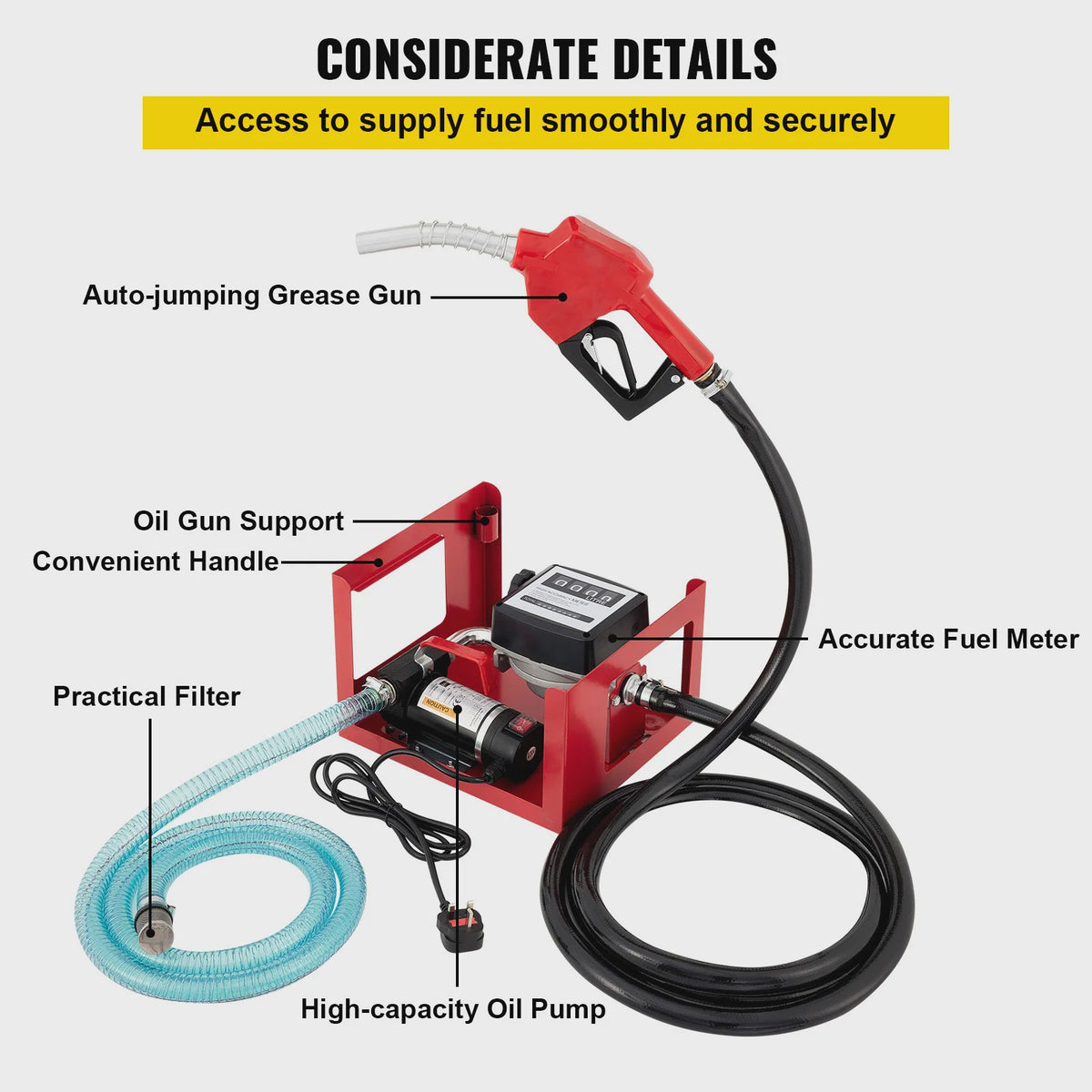 220V Elektrische Brandstofpomp 40L/min Diesel Kerosine - Automatische Stop