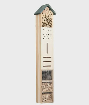 Houten Insectenhotel 150cm - Multifunctioneel & Rustiek Tuindecoratie voor Nuttige Insecten
