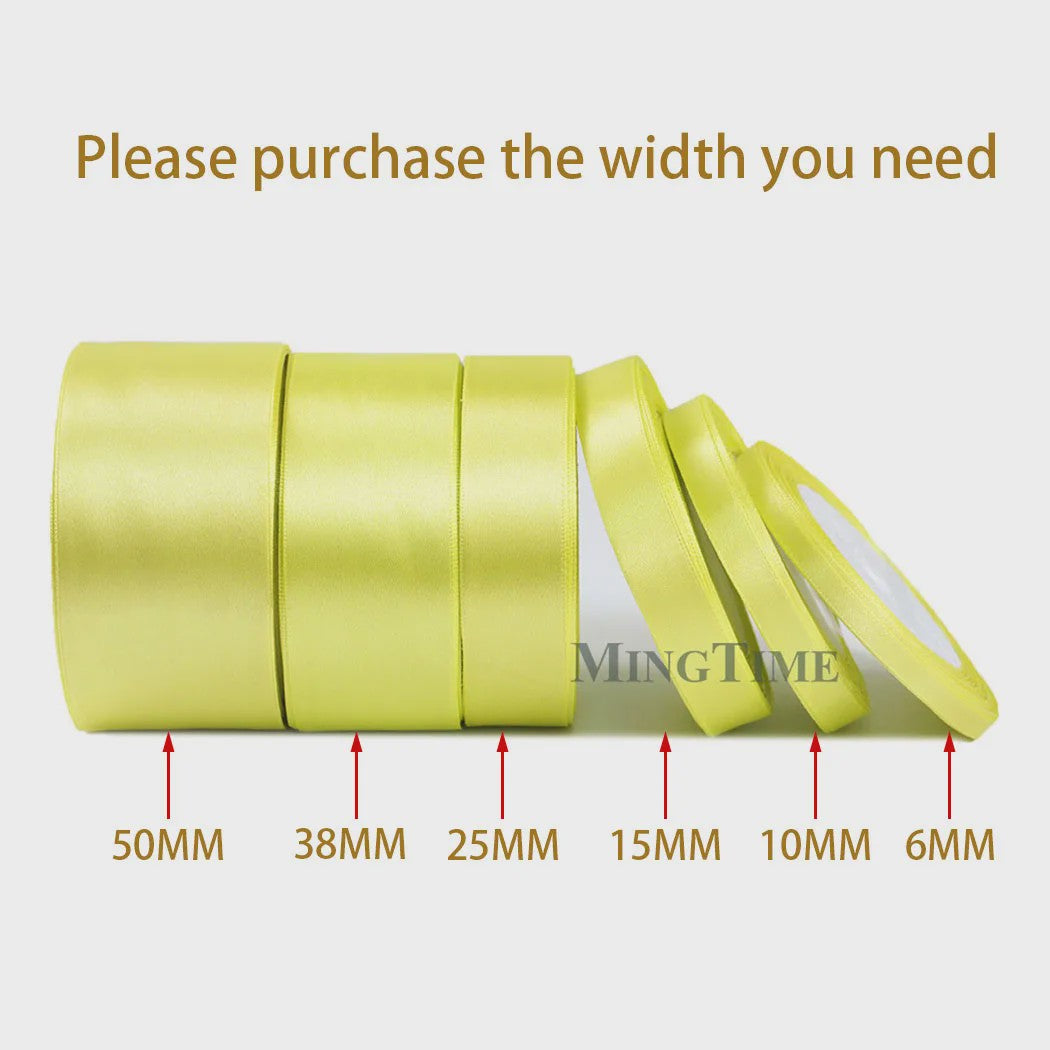 Satijnen Lint 22 Meter - Diverse Breedtes (6mm t/m 50mm) voor Decoratie & Knutselen