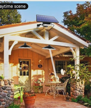 Dubbele Solar Hanglamp met Afstandsbediening - Waterdicht LED Buitenlicht voor Schuur, Tuinhuis of Overkapping