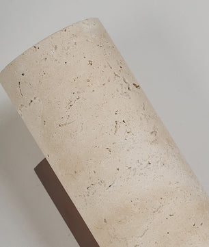 Travertin Wandlamp Cilinder - Sfeervolle Up/Down Light voor Slaapkamer & Woonkamer