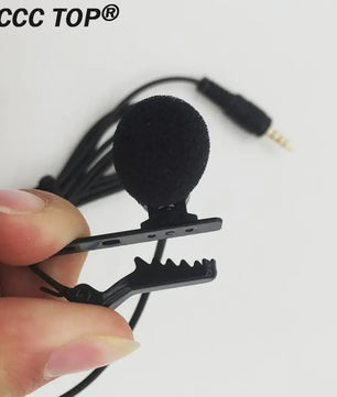 Externe Lavalier Microfoon met 3.5mm Jack voor Auto Radio, DVD-spelers en meer