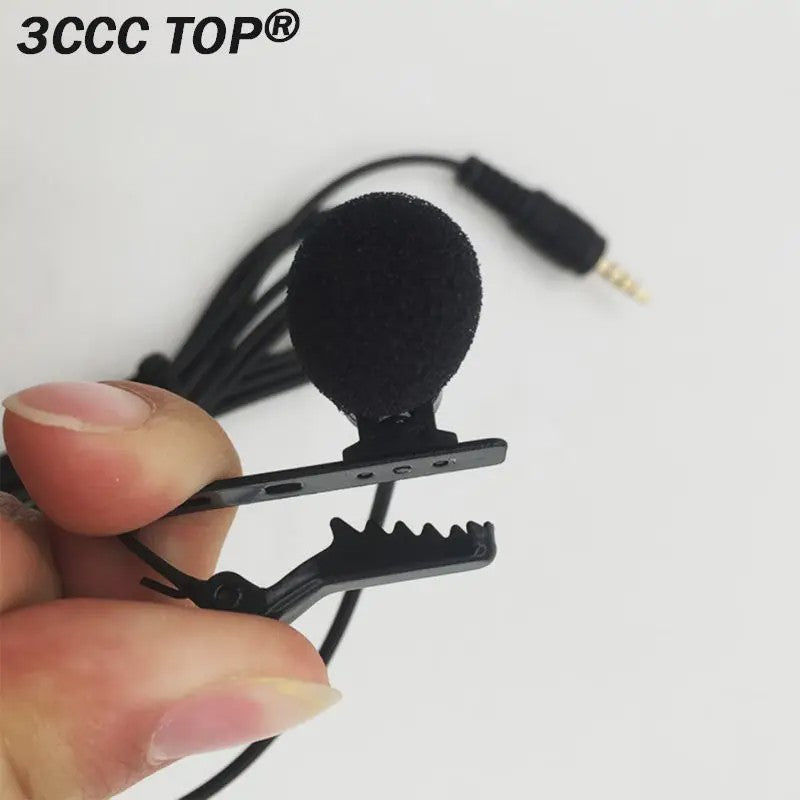 Externe Lavalier Microfoon met 3.5mm Jack voor Auto Radio, DVD-spelers en meer