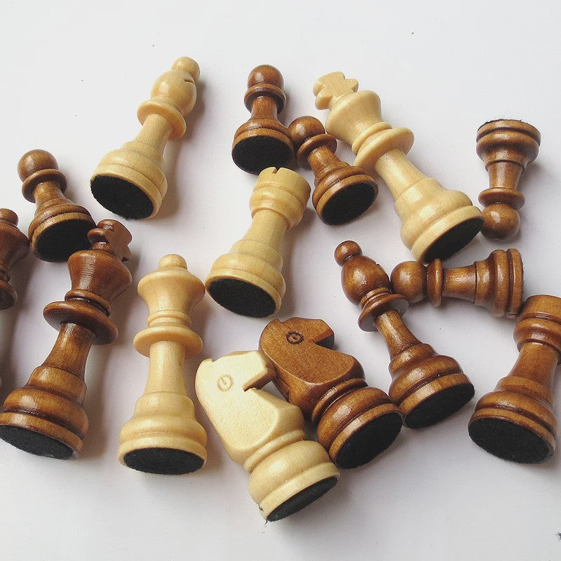 Magnetisch Houten Schaakspel Opvouwbaar met Opbergruimte - 29cm, 34cm, 39cm
