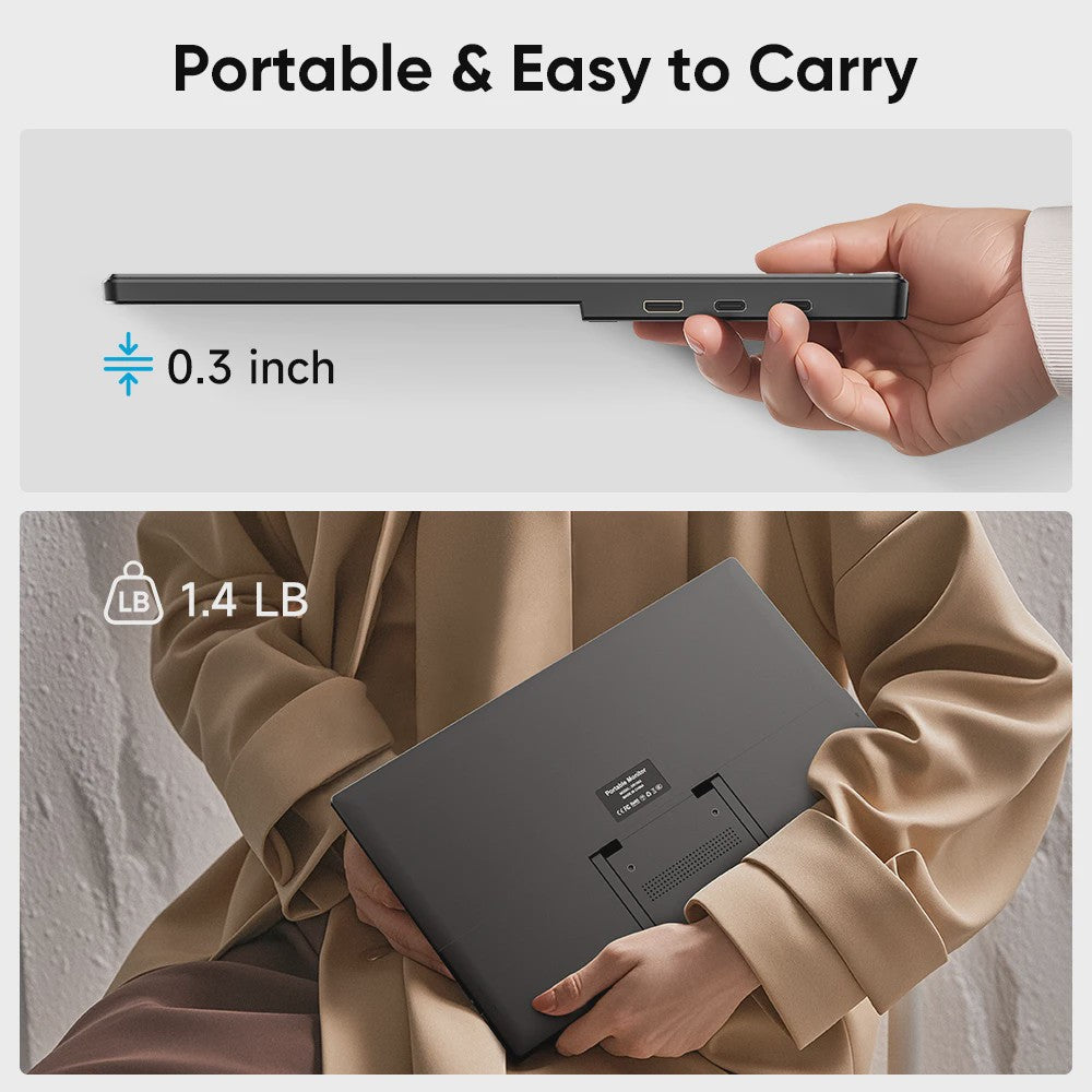 Dopesplay 15.6 inch FHD 1080P IPS Draagbare Monitor - Plug & Play Extender