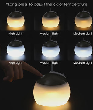 WEST BIKING Draagbare Camping Hanglamp - USB Oplaadbaar LED Kampeerlicht