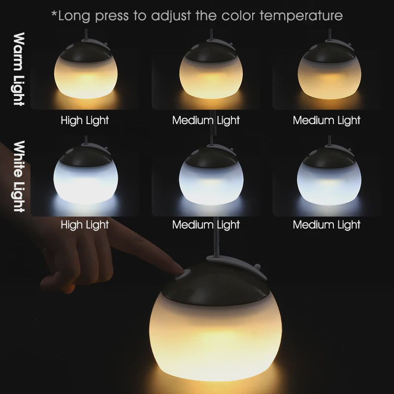 WEST BIKING Draagbare Camping Hanglamp - USB Oplaadbaar LED Kampeerlicht