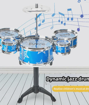 Dynamische Jazz Drumstel voor Kinderen - Leerzaam Percussie Instrument