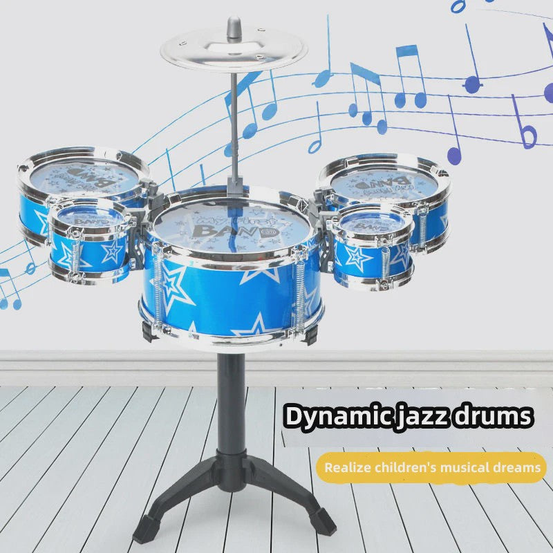 Dynamische Jazz Drumstel voor Kinderen - Leerzaam Percussie Instrument