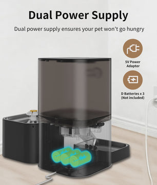 DOEL 2-in-1 Smart Voerautomaat & Drinkfontein voor Katten en Kleine Honden - 6L Capaciteit, App Controle