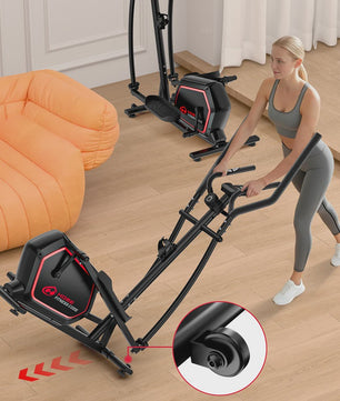 Compacte Elliptical Trainer met 16 Weerstandsniveaus en Hartslagmeter