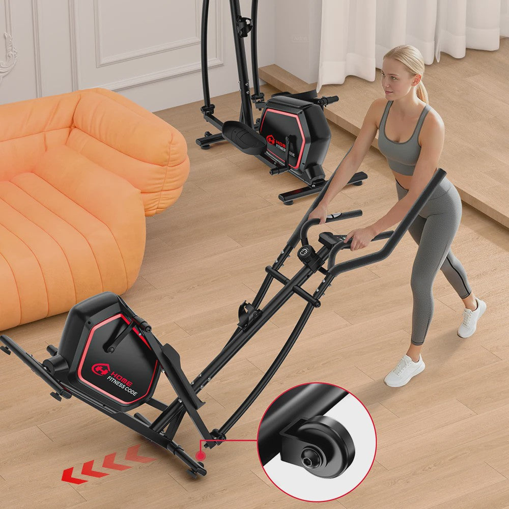 Compacte Elliptical Trainer met 16 Weerstandsniveaus en Hartslagmeter