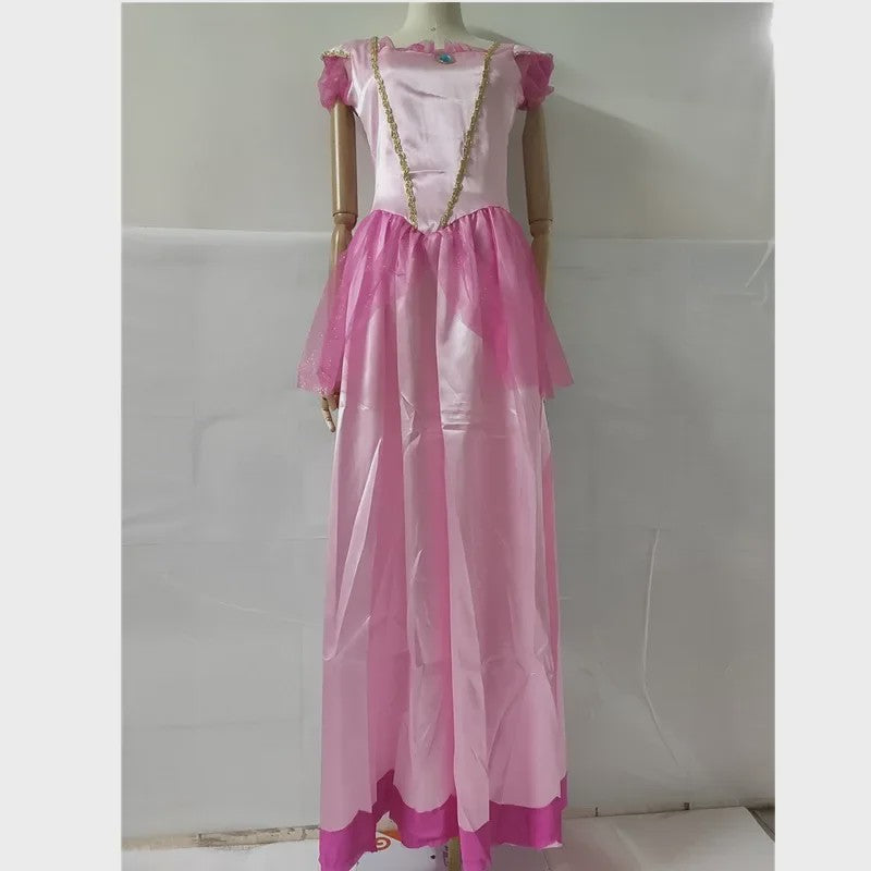 Prinsessenjurk Peach - Dameskostuum voor Feestjes, Carnaval & Cosplay