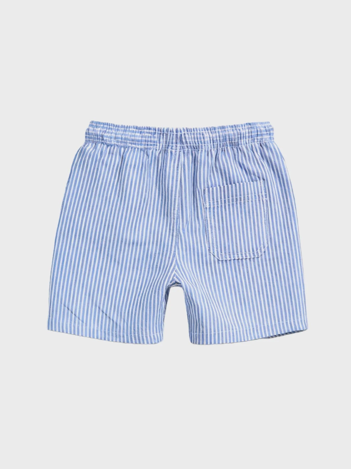 Herenshorts Gestreept met Trekkoord en Zakken - Zomer Strand Kleding