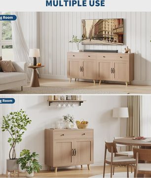 Veelzijdige Dressoir Kast met Lades en Planken - Stijlvolle Opbergoplossing voor Woonkamer, Slaapkamer of Kantoor
