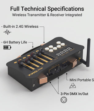 Mini DMX Controller 54 Kanalen - Professionele DJ & Stage Verlichting