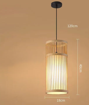 Rotan Hanglamp van Handgemaakt Bamboe – Natuurlijke Plafondlamp met E27 Fitting – Boho & Japandi Design – Voor Woonkamer, Eetkamer & Slaapkamer