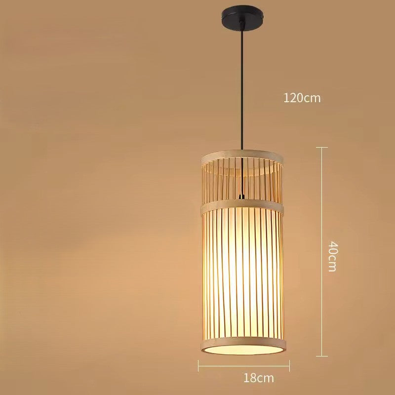 Rotan Hanglamp van Handgemaakt Bamboe – Natuurlijke Plafondlamp met E27 Fitting – Boho & Japandi Design – Voor Woonkamer, Eetkamer & Slaapkamer