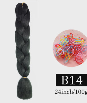 24 Inch Jumbo Braids Haarverlenging - Synthetisch Vlechtkapsel met Ombre Kleuren