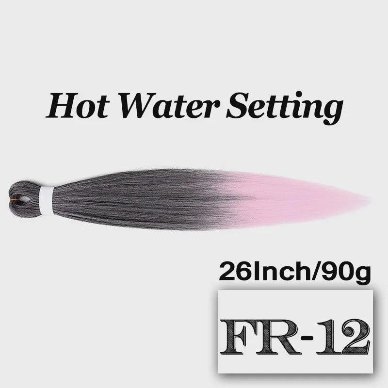 Pre-stretched Braiding Hair 26 Inch - Synthetische Haarverlengingen voor Crochet Braids in Kleuren