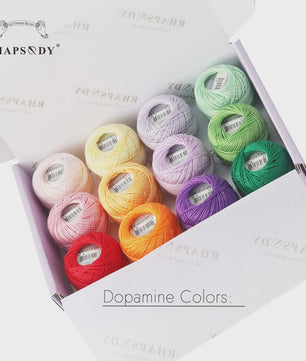 Rhapsody Pearl Cotton Garen Set - Maat 8 - 12 Bollen voor Haken, Borduren & Knutselen