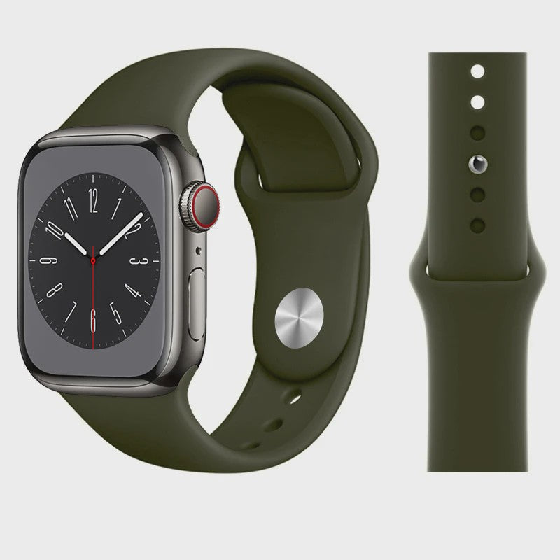 Sport Siliconen Bandje voor Apple Watch 38-49mm - Serie 1 t/m 11, SE, Ultra