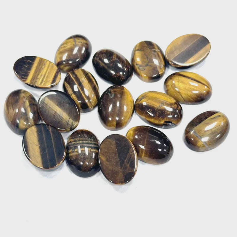 10x Kristal Cabochons Ovaal 13x18mm - Natuurlijke Helende Stenen voor Sieraden Maken