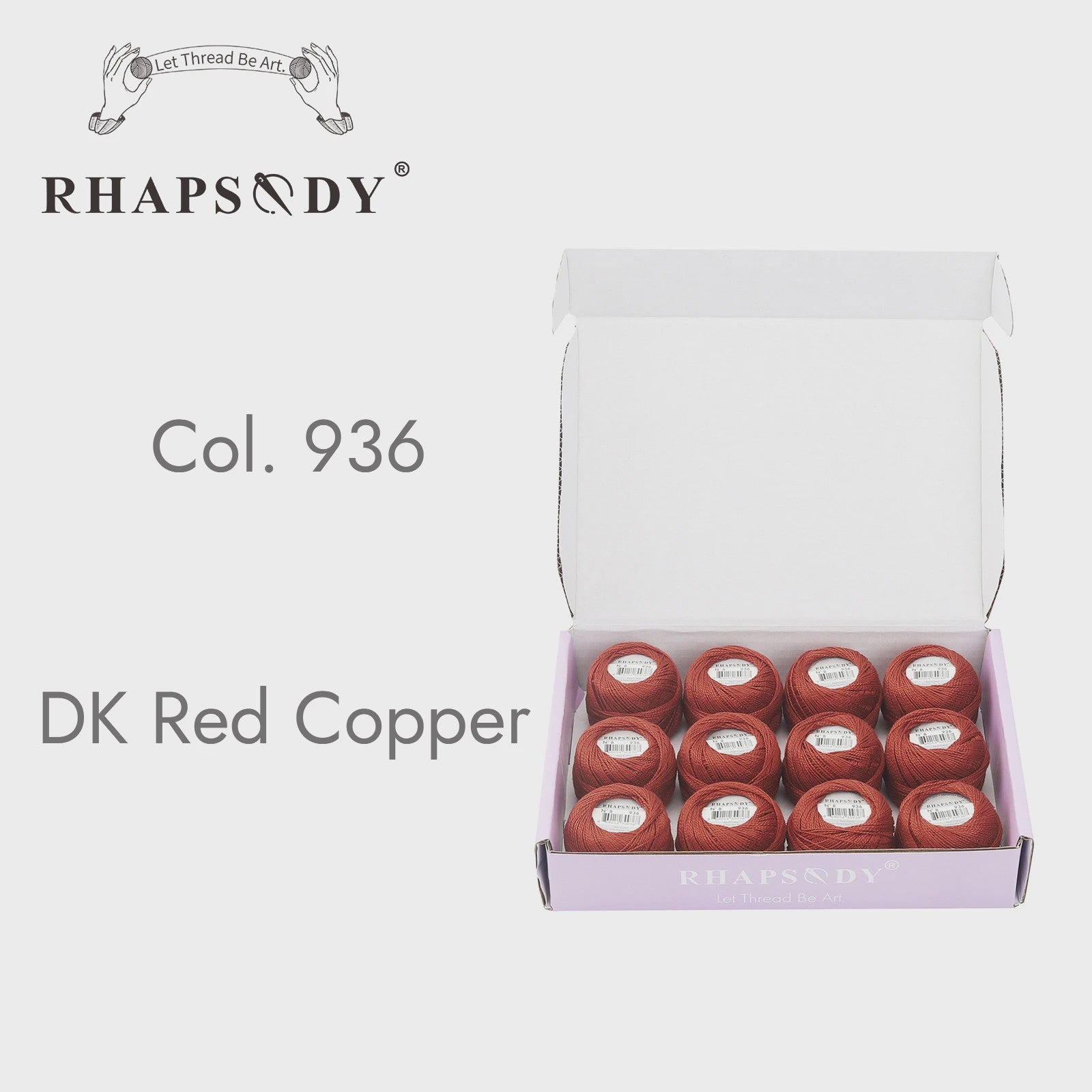 Rhapsody Pearl Cotton Garen Set - Maat 8 - 12 Bollen voor Haken, Borduren & Knutselen
