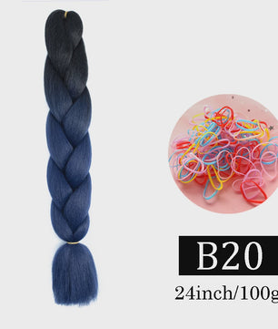 24 Inch Jumbo Braids Haarverlenging - Synthetisch Vlechtkapsel met Ombre Kleuren