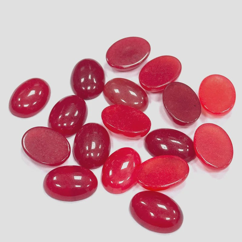 10x Kristal Cabochons Ovaal 13x18mm - Natuurlijke Helende Stenen voor Sieraden Maken