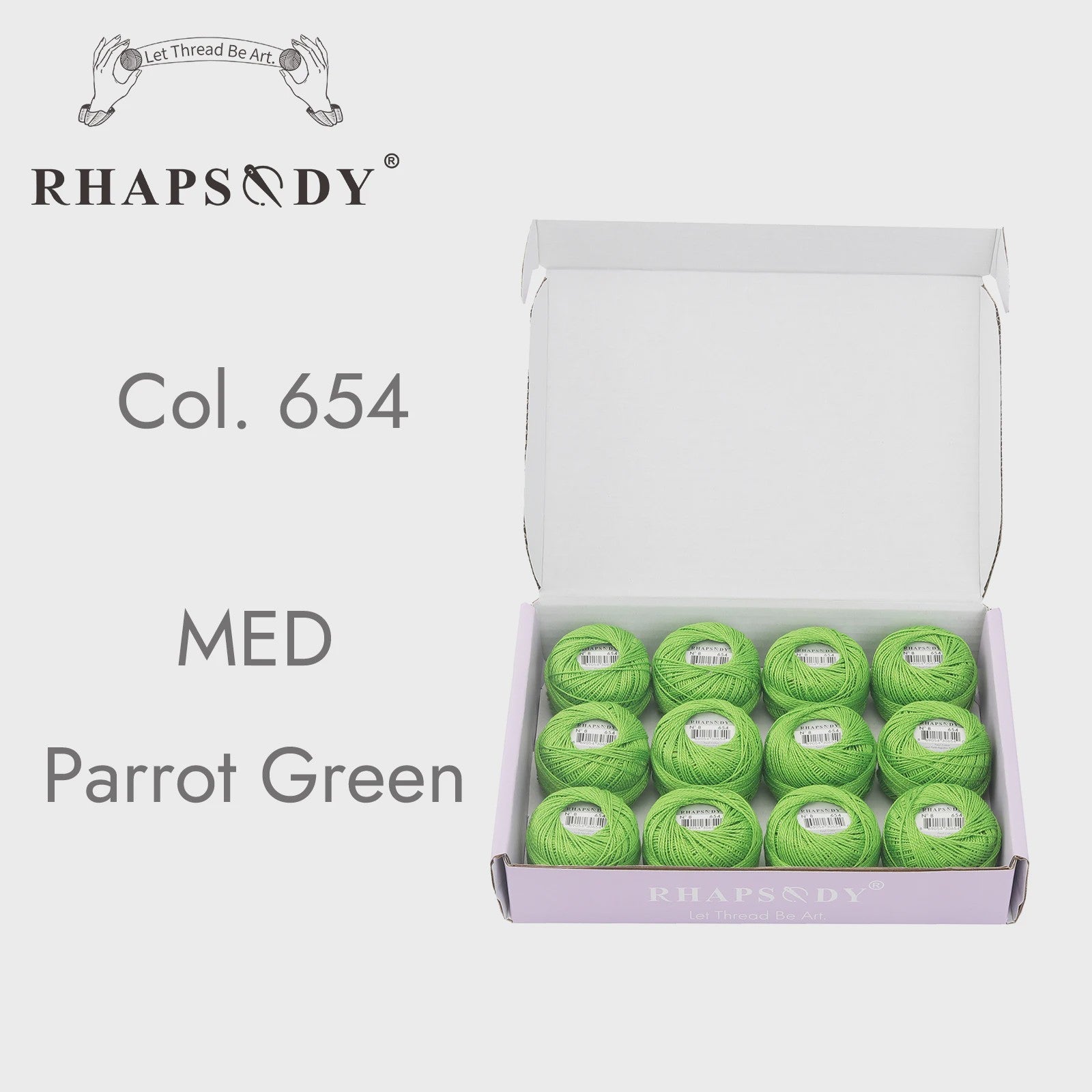 Rhapsody Pearl Cotton Garen Set - Maat 8 - 12 Bollen voor Haken, Borduren & Knutselen