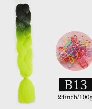 24 Inch Jumbo Braids Haarverlenging - Synthetisch Vlechtkapsel met Ombre Kleuren