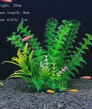 Kunstplanten Aquarium Set - Levendige Decoratie voor Vissenkom en Waterplanten