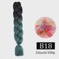 24 Inch Jumbo Braids Haarverlenging - Synthetisch Vlechtkapsel met Ombre Kleuren