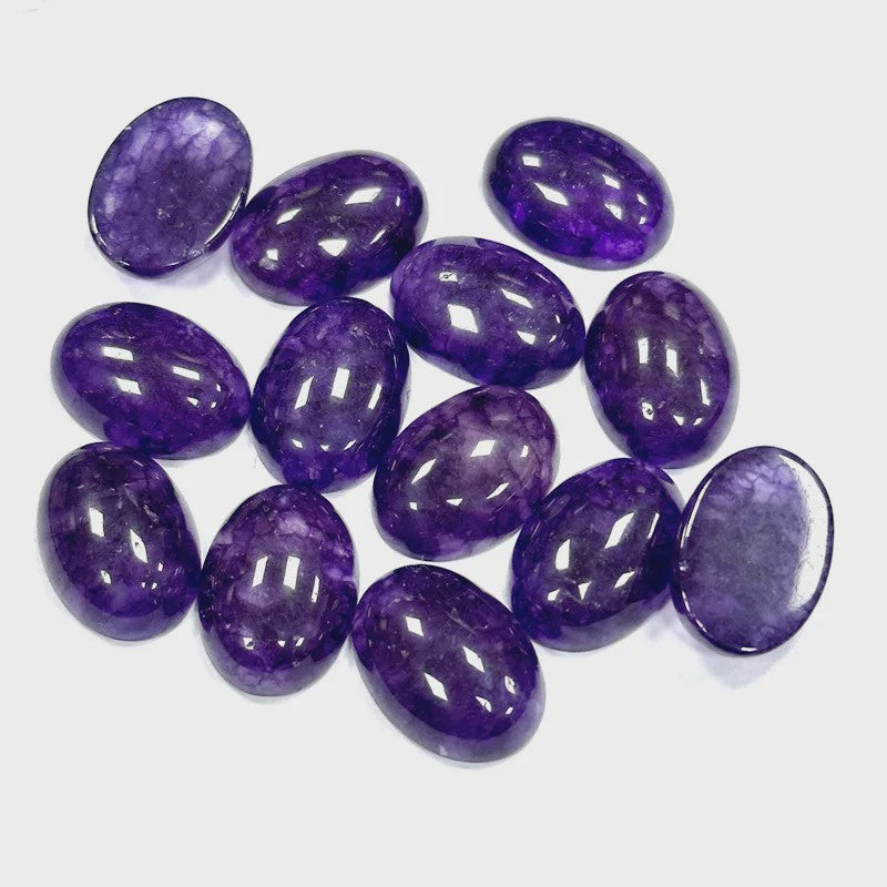 10x Kristal Cabochons Ovaal 13x18mm - Natuurlijke Helende Stenen voor Sieraden Maken