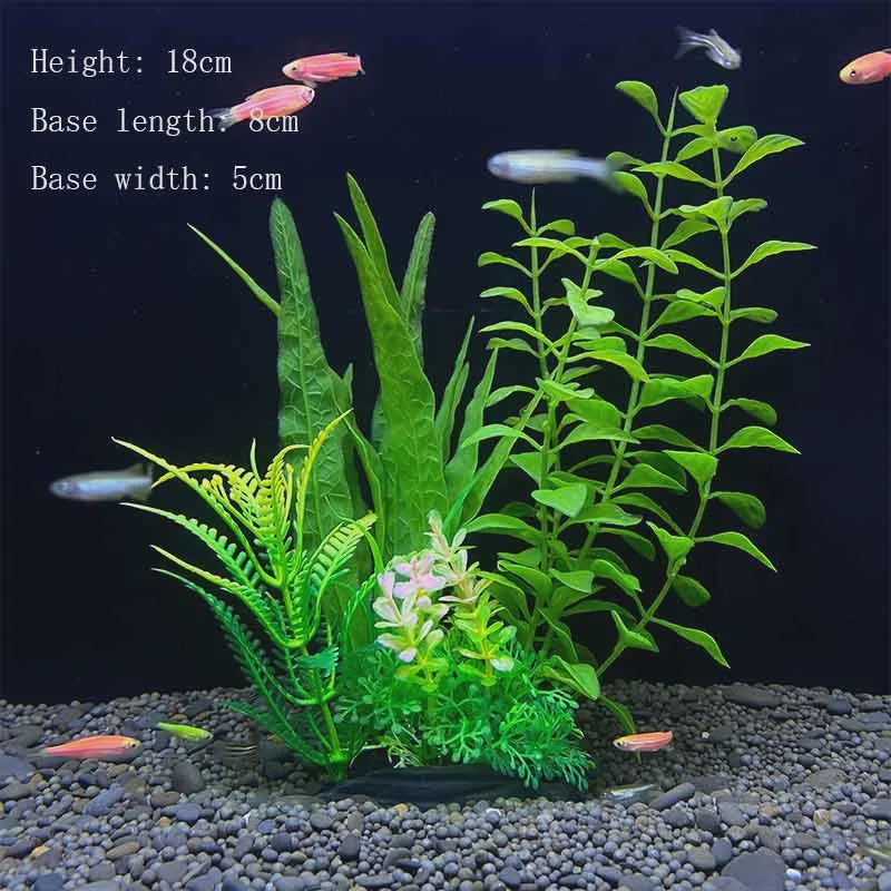Kunstplanten Aquarium Set - Levendige Decoratie voor Vissenkom en Waterplanten
